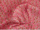 Printed Cotton Poplin Fabric - Ditsy Pink Flowers